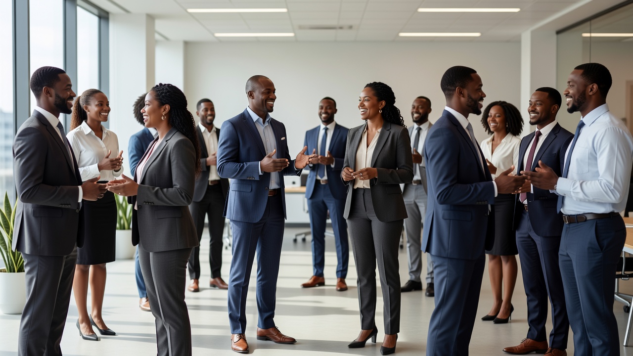 Workplace communication skills practice session