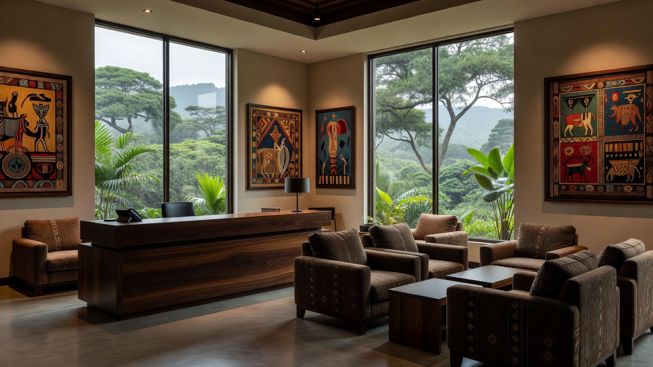 Forest Harbor Hall reception and office area in Kampala